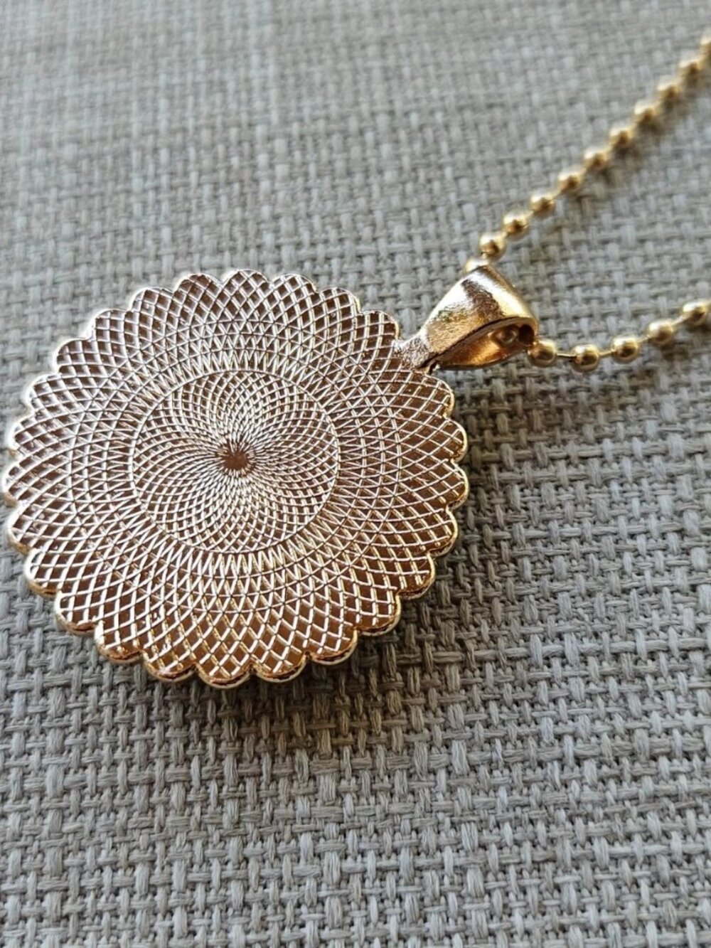 Aytul Qursi Necklace Cabochon Round Pendant Religious Fashion Jewelry NEW - Picture 6 of 11